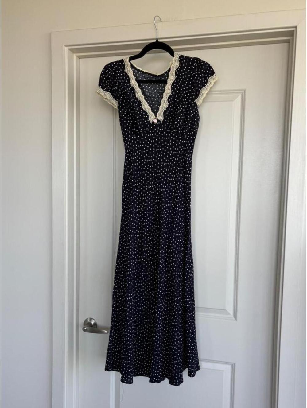 Commense Women's Navy and Blue Dress
